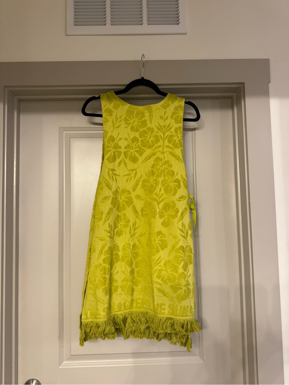 Green Floral Teri Cover Up Dress